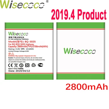 

WISECOCO 2800mAh Battery For BQs-5025 HighWay BQs 5025 Mobile Phone Latest Production High Quality Battery+Tracking Number