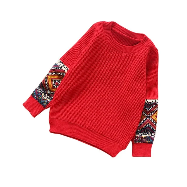 

Fashion 2018 Spring Autumn Little Teen Girls Sweater Children Toddler Long Sleeve Winter Tops Red Pink Purple Blouse Clothes