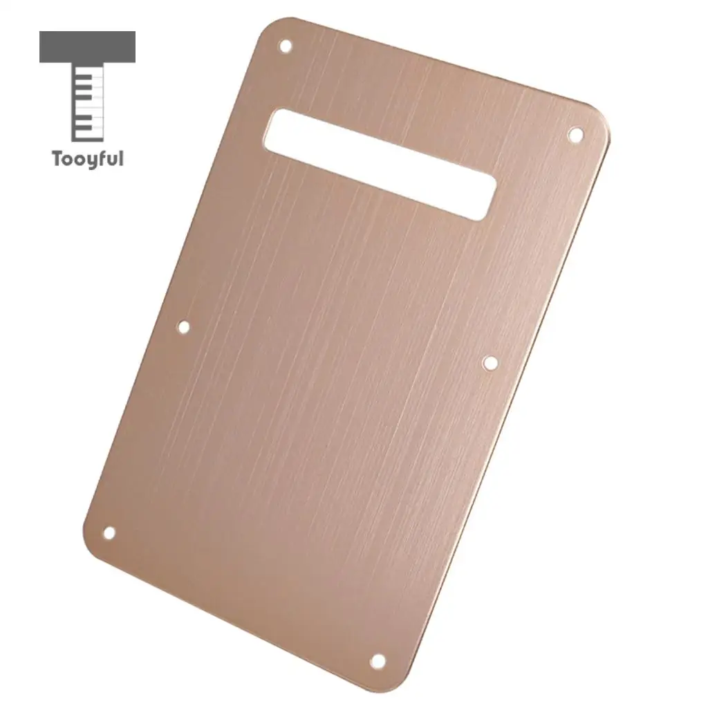 Tooyful Durable Aluminium 6 Hole Electric Guitar Tremolo Cavity Cover Backplate Musical Instrument Parts