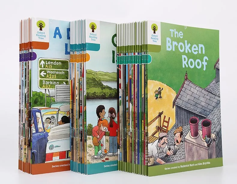1 Juego de 40 libros 7-9 niveles Oxford árbol de Lectura más rico leer fonética inglés historia imagen libro conjunto juguetes educativos - 1