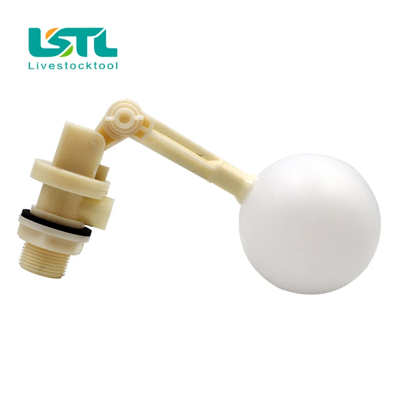 Válvula de bola de flotador de tanque de agua, válvula de flotación de plástico, control de presión de agua, ajustable, automática, ABS