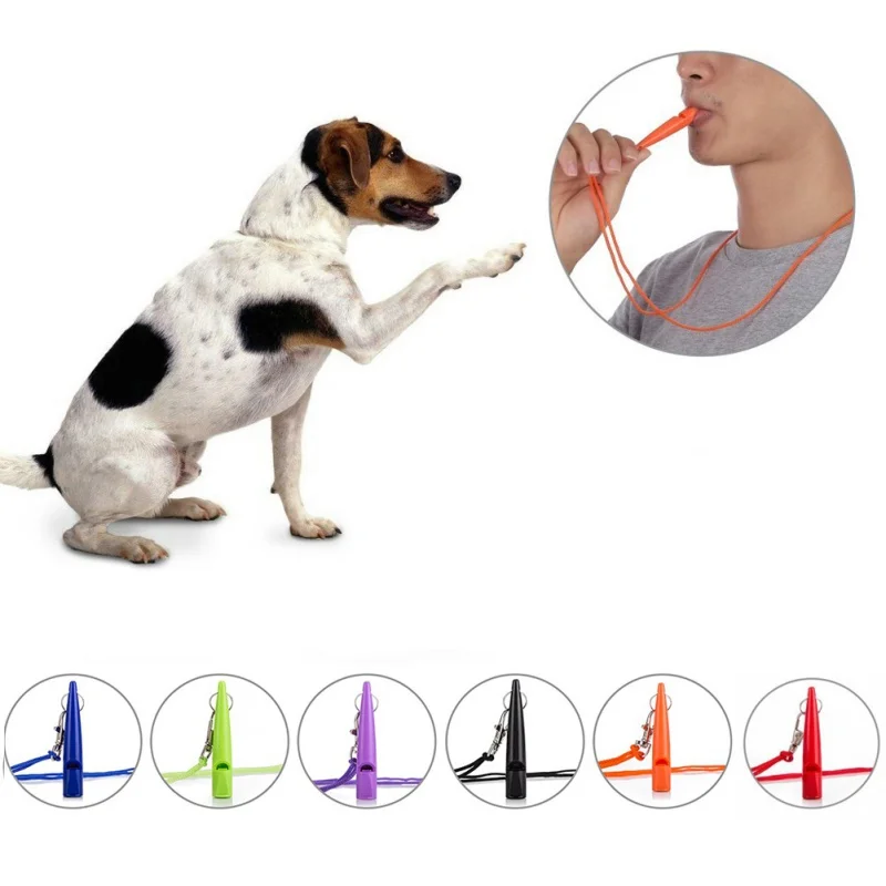 

2018Adjustable Training Whistle Lanyard Set Ultrasonic Dog Pet Pitch Sound Whistle Stop Barking Repeller Dog Beeper Supplies