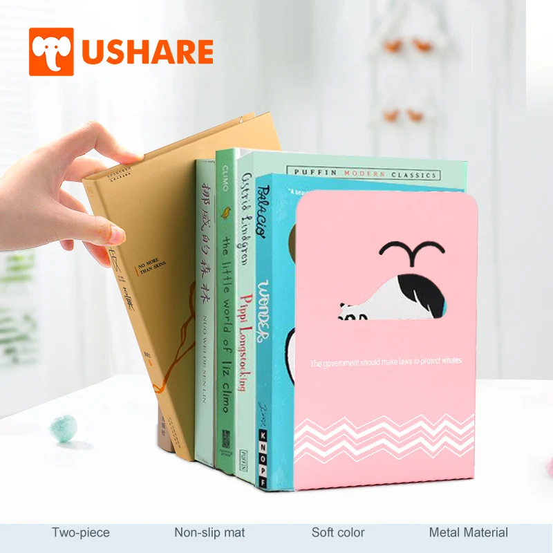 USHARE 2 шт полый Дельфин книжный держатель милые декоративные концы для книг полки