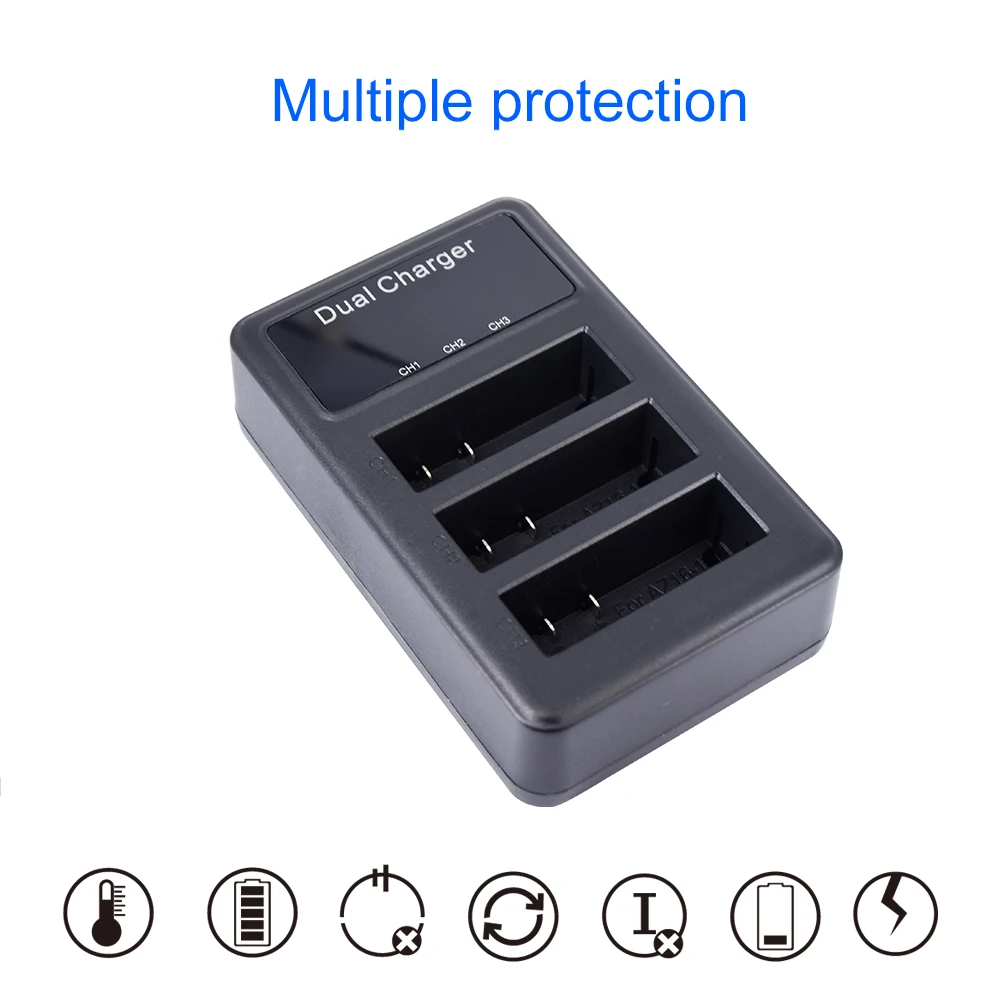 3pcs-1400mah-Original-For-Xiaomi-YI-lite-YI-2-4Kplus-4k-AZ16-1-Battery-LCD-USB (1)