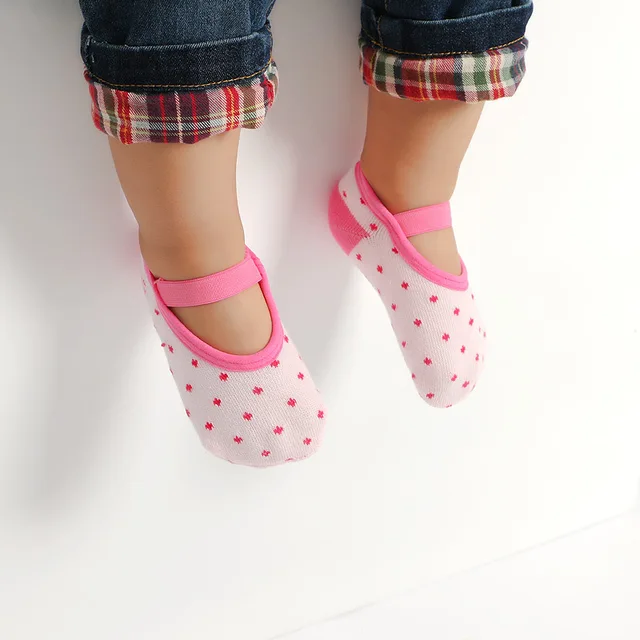 Kid S Basic Summer Newborn Baby Anti Slip Floor Socks Cotton Booties