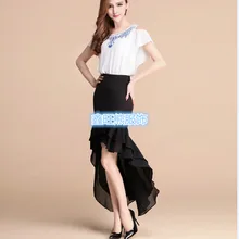 Рыбий хвост викторианской Винтаж Стиль черная юбка