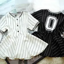 Милые платья для девочек DD& MM летняя детская одежда модное Полосатое платье-пачка в британском ретро-стиле для девочек, детская одежда