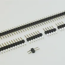 10 шт. 2,54 мм 2 3 4 5 6 7 8 9, 10, 12, 14, 15, 16, 20, 24, 26-30 40 штыревой разъем типа «папа» однорядные под прямым углом 90 градусов SMD поверхностное монтаж SMT