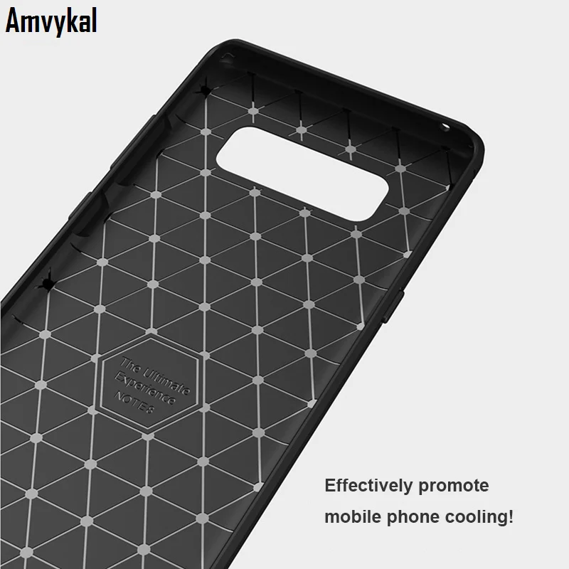 Amvykal для iphone samsung S10 S10e S9 S8 Plus Galaxy Note J/A Series чехол из углеродного волокна матовый Мягкий ТПУ силиконовый чехол для телефона