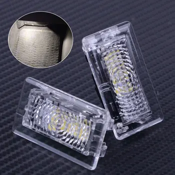 

DWCX 2PCS 12 LED 12V 3W 2 Pin Car High Brightness White Door Light Puddle Trunk Boot Foot Lamp Fit for TESLA MODEL X S 3