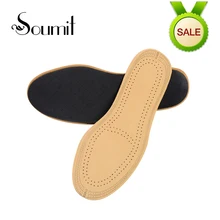 Soumit Ультратонкий дышащий дезодорант кожаные стельки свиной кожи подошва стельки для обуви для мужчин, женщин