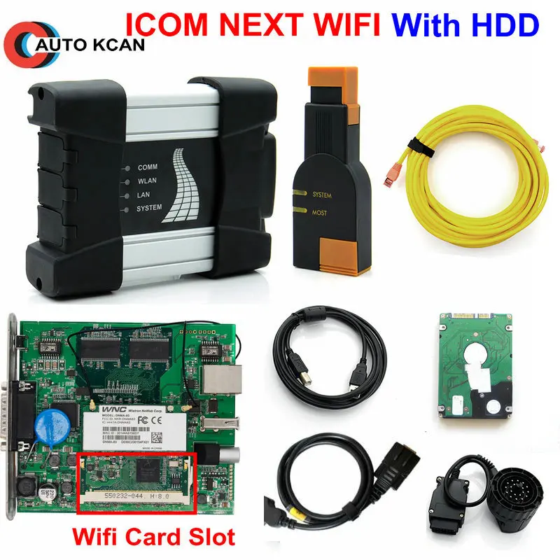 

With HDD and Wifi Newest ICOM NEXT For B ICOM A2 NEXT A+B+C All softwar With Heat Dissipation diagnostic and programmer DHL FREE