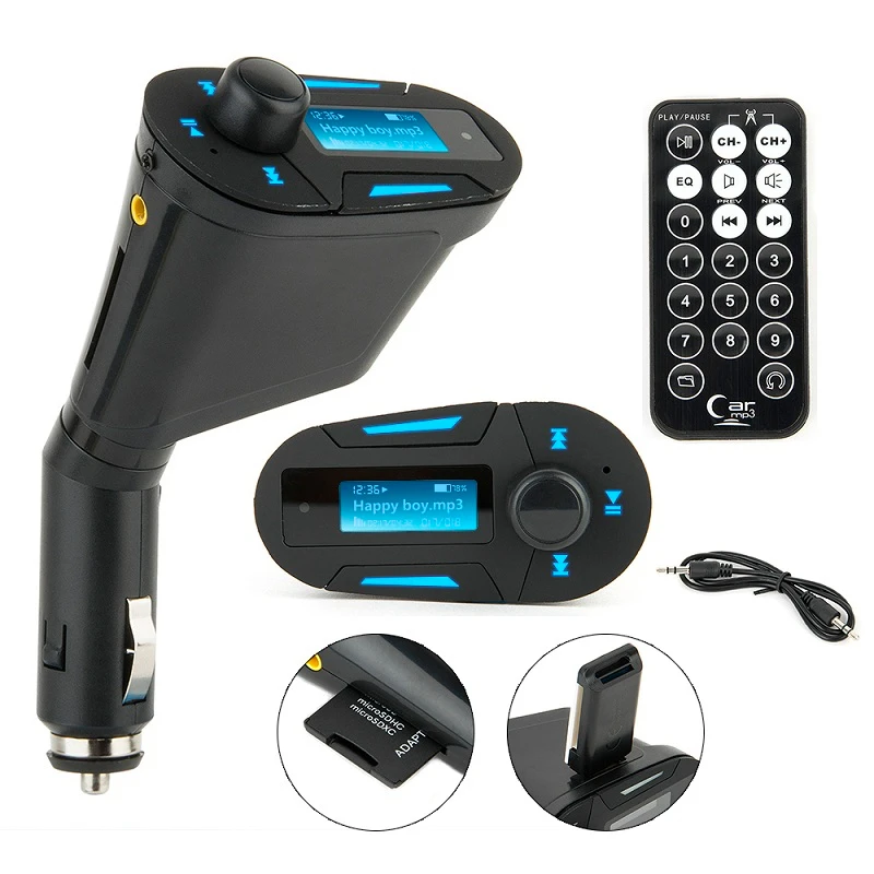 Мультиязычный модулятор USB MMC зарядное устройство удаленный MP3 плеер