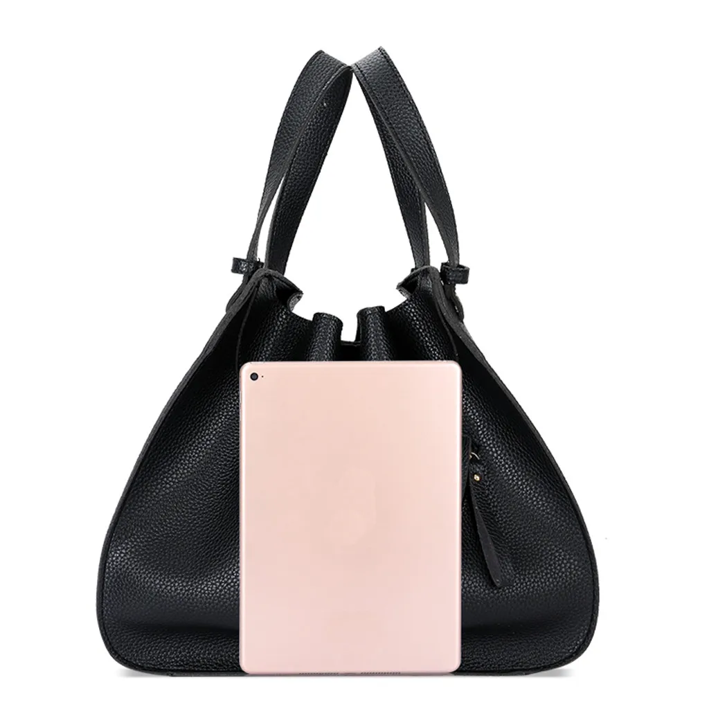 OCARDIAN Fashion Women's Multifunction 2Pcs Bags Retro High Quality Leather Shoulder Bags Female Solid Color Crossbody Bags J6