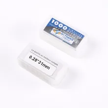 10 коробок 1000 шт./кор. 316 нержавеющая сталь 0,25X31 мм свободные иглы высокого качества профессиональные иглы татуировки