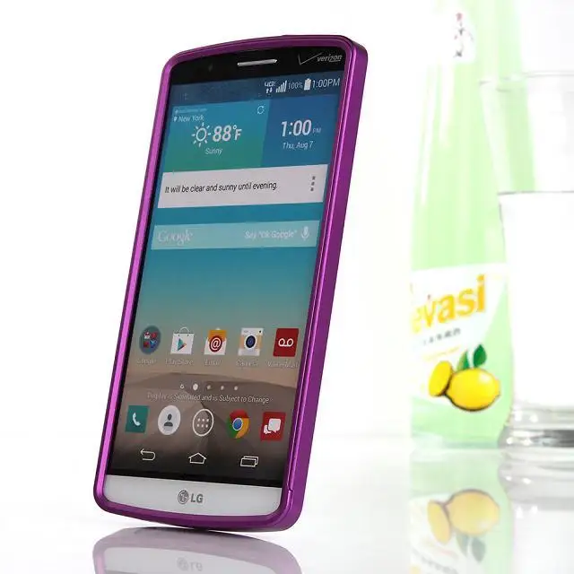 Free Shipping Hot Sale Push and pull metal bumper case for LG G3 D855 cover Bags |