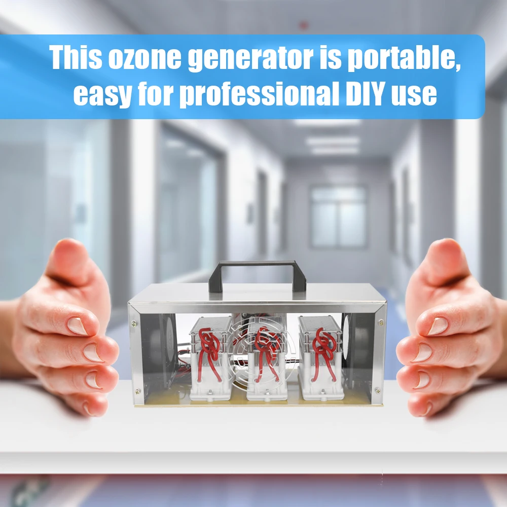 

Ozonator AC220V Ceramic Ozone Generator Tablets Integrated Plate Air Water Sterilizer Clener Timing Switch Purifier Ozonizer