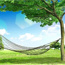 Нейлон Портативный сетки Гамак Висячие Спальная Кровать Свинг Открытый путешествия Кемпинг безопасности и выживания Z922