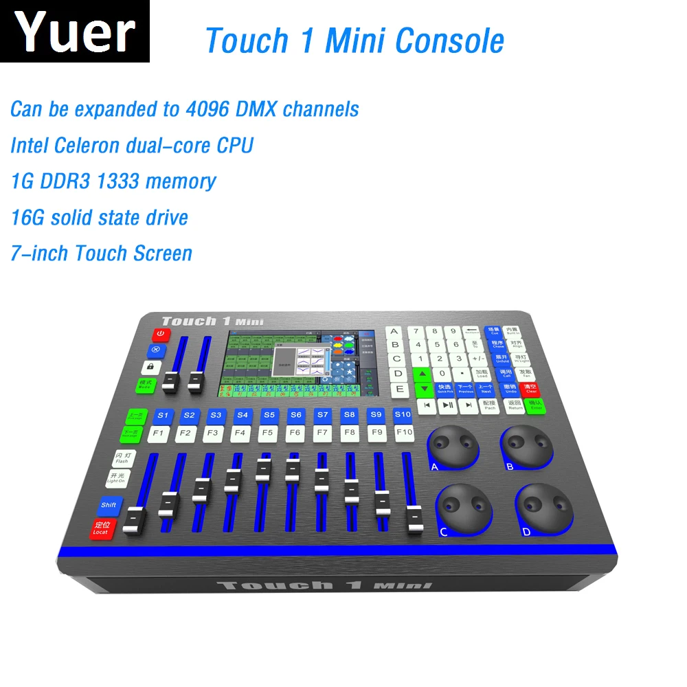 

Professional Console Touch 1 Mini DMX Controller Moving Head Light Console Perfect For Disco Light Dj Stage Light LED Par Light