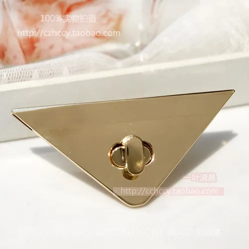 DIY bag hardware accessories 8CM * 3.8CM triangle lock bags minimalist