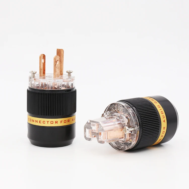 

Viborg Pure Red Copper HiFi Audio Grade AC Power Plug Connector