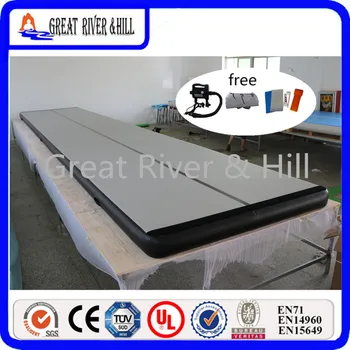 Cheap Shipping With Blower 6x1x0.1m Air Mat Inflatable Air Track Tumble Track , Inflatable Air Floor For Sale