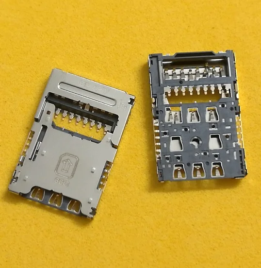 100pcs For original LG V10 H960A H900 H901 VS990 V20 K10 K420N Sim Card Memory SD TF Tray Slot Holder Socket Reader | Мобильные
