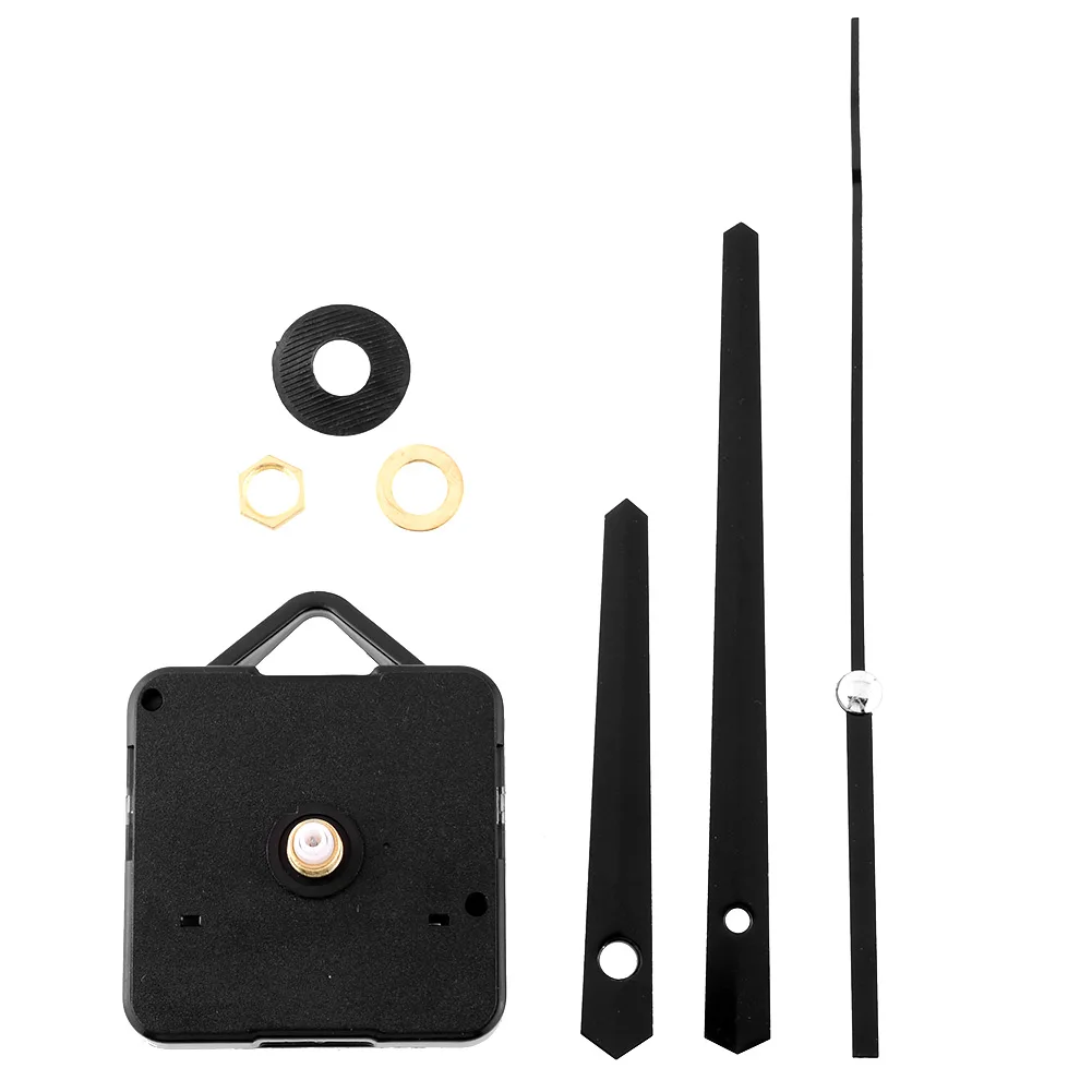 Classic Black Hands Quartz Clock Movement Repair DIY Living Bed Home Decor