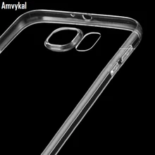 Amvykal для Samsung Galaxy S8 S7 S6 Edge Plus S5 S4 Note 5/Note 4 чехол для телефона из мягкого силикона ТПУ с рисунком ультра тонкий блестящая прозрачная защитная пленка для покрытия 500 шт./лот