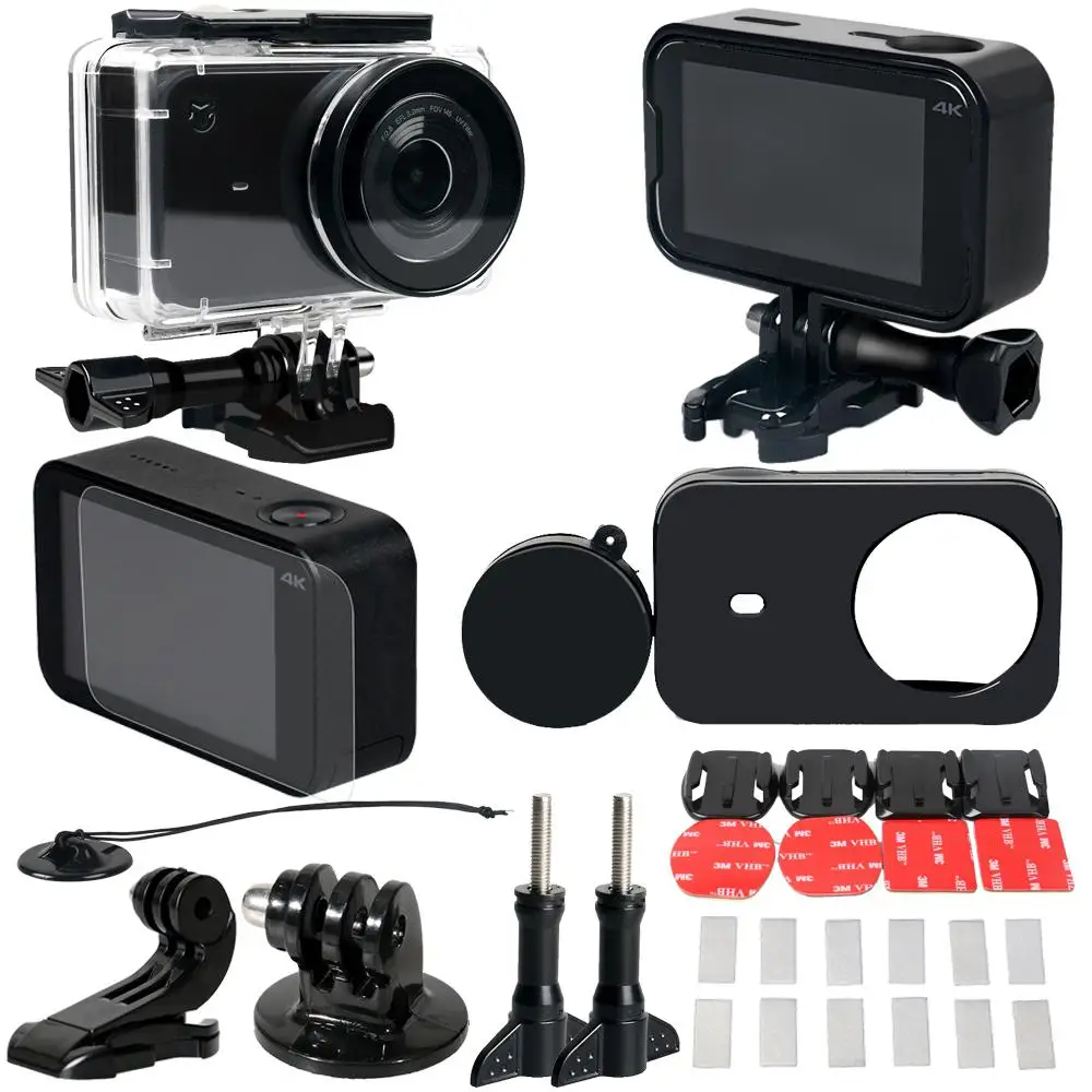 

Yiwa 30 Pcs/set Full Protect Waterproof Housing Case Kit for Xiaomi Mijia 4K Mini Camera Accessories Set