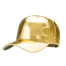 Крутая! Новая модная бейсбольная Кепка из полиуретана золотистого цвета, женские кепки для мужчин, осенняя кожаная кепка, кепка для водителя грузовика, кепка casquette snapback летняя для женщин