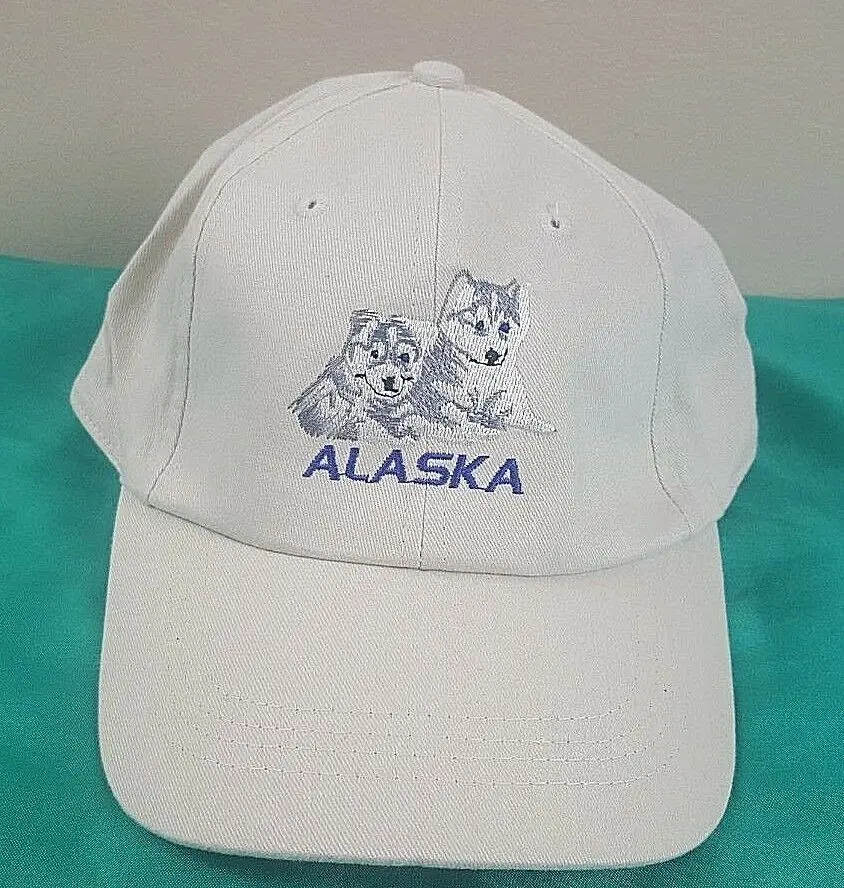 

Alaska Adjustable Baseball Cap Hat Printed with Dog Logo