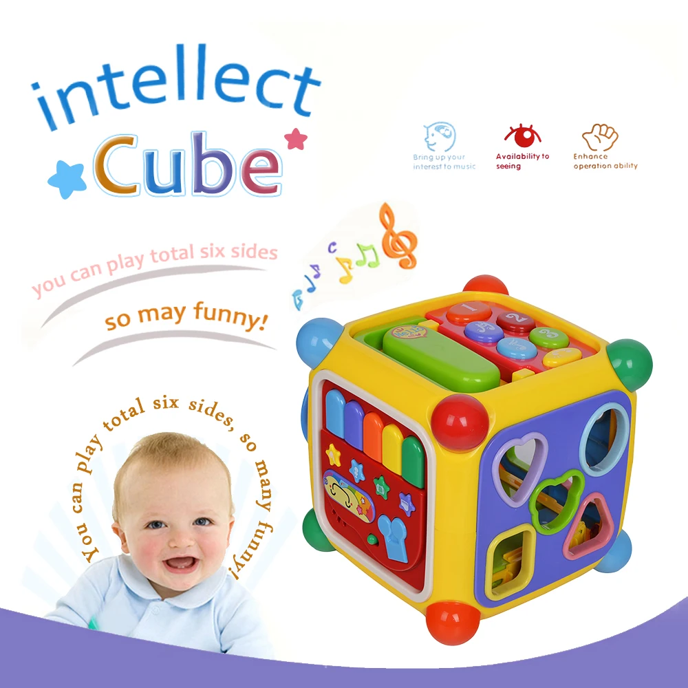 

Multifunctional Magic Cubes 3D Puzzle Brinquedos Baby Musical Electronic Geometric Puzzle Sorting Early Learning Educational Toy