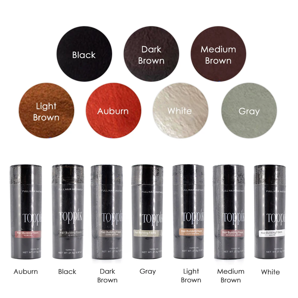 

27.5g Hair Thickening Powder Hair Loss product Concealer Hair Thickener Hair Building Fibers for Men and Women Tool