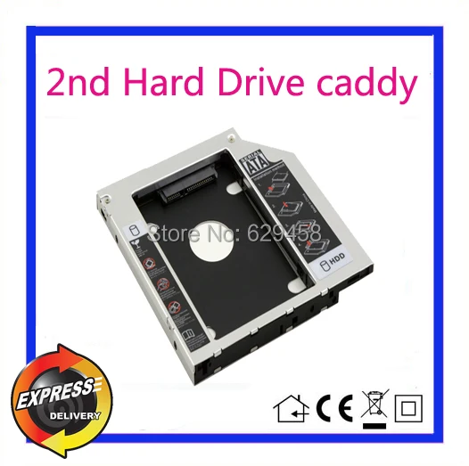 2nd SATA HDD жесткий диск caddy адаптер для HP ProBook 440 G1 455 470 G0/G1 dvd Бесплатная доставка |