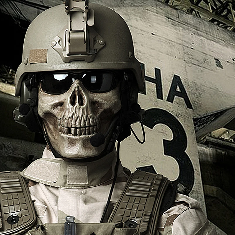 Skeleton Masks Military Paintball Ghost Tactical Balaclava Halloween
