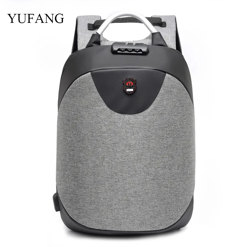 YUFANG USB Anti theft Для мужчин мешок школы паролем рюкзак Водонепроницаемый