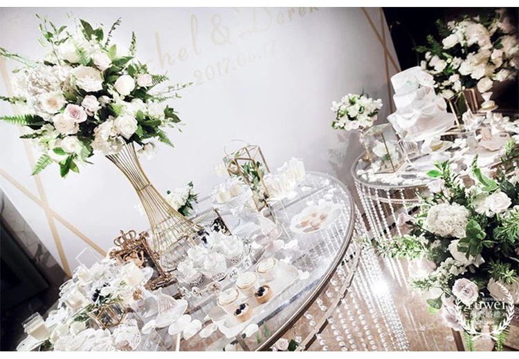 JAROWN Wedding Decoration Iron Flower Stand Stage Props Decor Road Sign Creative Flower Frame Photography Home Decoration (3)