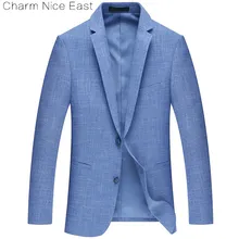 Деловой костюм Весна мужской сплошной цвет Тонкий плед пальто Мода Повседневная Свободные пиджаки деловой костюм Человек западный стиль Одежда