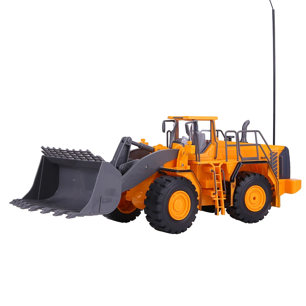 Rc Bulldozer Camion Roues Chargement Pelle Grand A Distance Controlee Camion Usb De Charge Jouet Pour Les Enfants Cadeau D Anniversaire Aliexpress