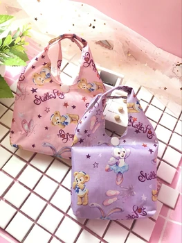 

New Cartoon My Melody Cinnamoroll Dog Pudding Dog Plush Handbag Duffy Bear Friends Stellalou Shoulder Bag Shopping Bag Eco Bag