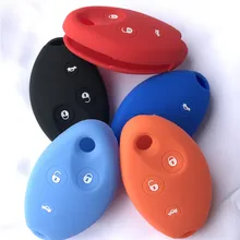 Silicone rubber car key case cover For Citroen Xsara Picasso C8 C5 Berlingo 3 button Remote key case