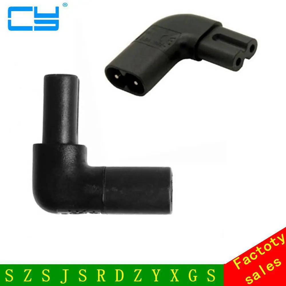 

Figure 8 IEC 320 IEC320 iec C7 to C8 90 Degree Left & Right Angled AC Power Adapter Male Female Extension connector
