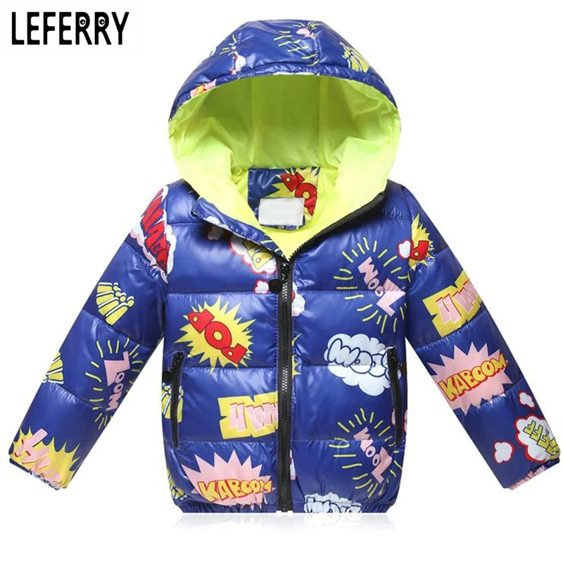 2018 New Winter Kids Clothes Boys Children Clothing Cotton Down Jacket And Coats boys Winter Coats Hooded Girls Winter Jackets
