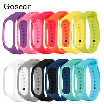 

Gosear 12pcs Silicone Replacement Wristband Strap Bracelet Smart Band Accessories for Xiaomi Xiao Mi Xiami Band 3 4 Band3 Band4