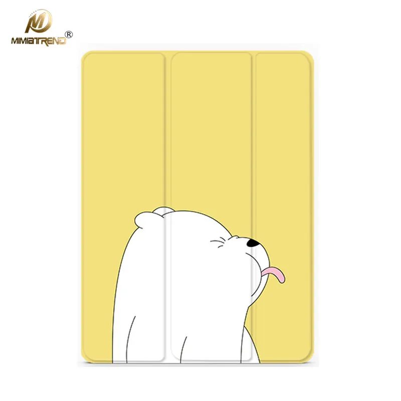 

Mimiatrend Cartoon Cute Bear PU Case for iPad Pro 9.7" Air Air2 Mini 1 2 3 4 5 Tablet Case Shell + Screen Protector + Phone Case