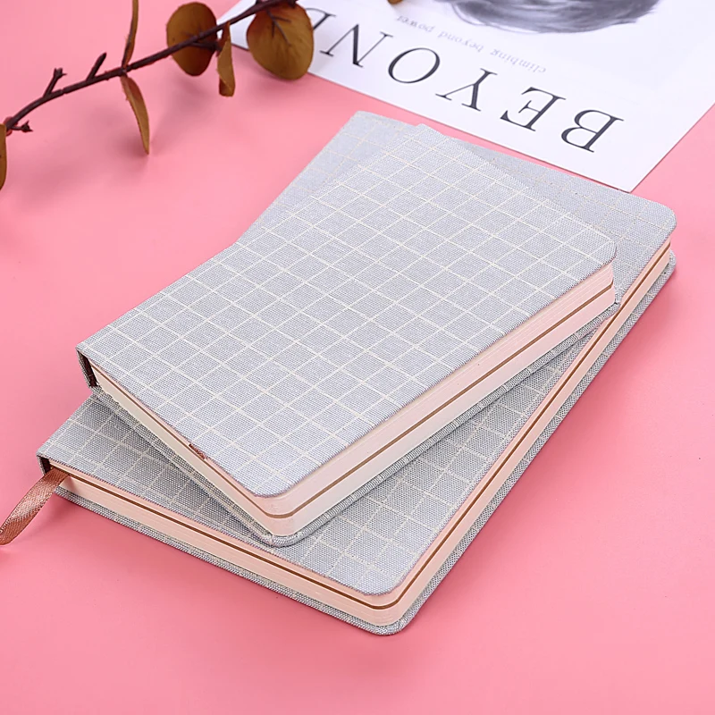 

Paperboat simple style A6 A5 cloth cover notebook planner fresh mini line grid pages diary school office traveler supplies
