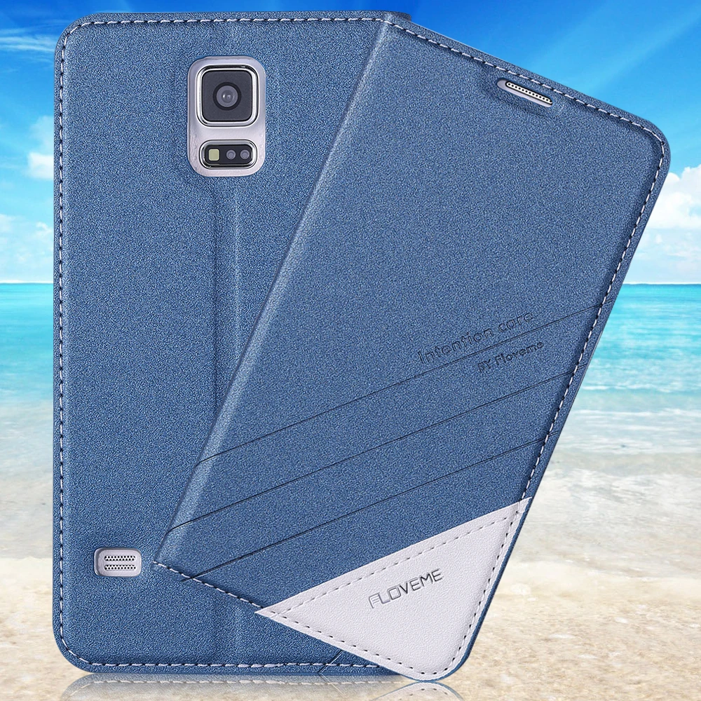 S5 Case Original Luxury Brand Flip Leather Phone Case For Samsung Galaxy S5 S6 Edge Plus S7 Edge Fashion Card Slot Wallet Cover