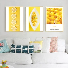 

AAHH Posters and Prints Print on Canvas Art Painting Picture for Living Room Home Decor Fruit Yellow Orange No Framed