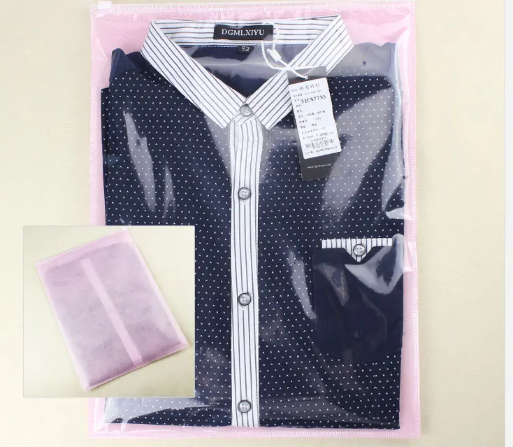 30*40 см 20 штук прозрачный самоклеящийся пластиковый упаковочный мешок для одежды, толстый полиэтиленовый пакет для одежды рубашки джинсы - Цвет: 4